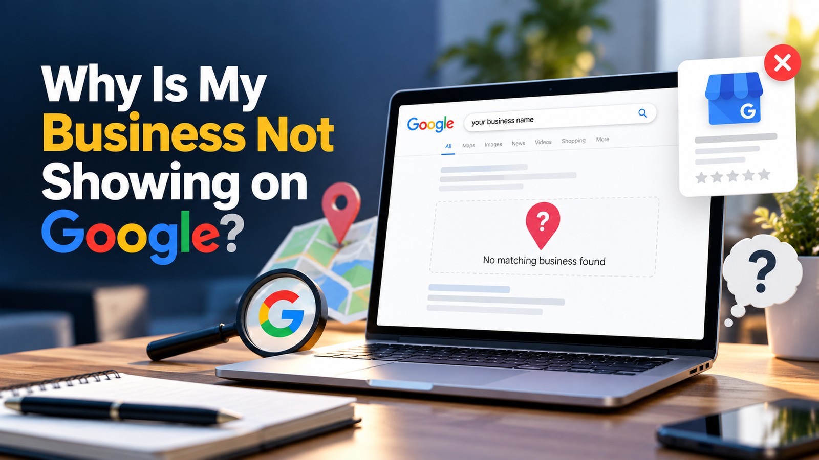 Why is my business not showing on Google?