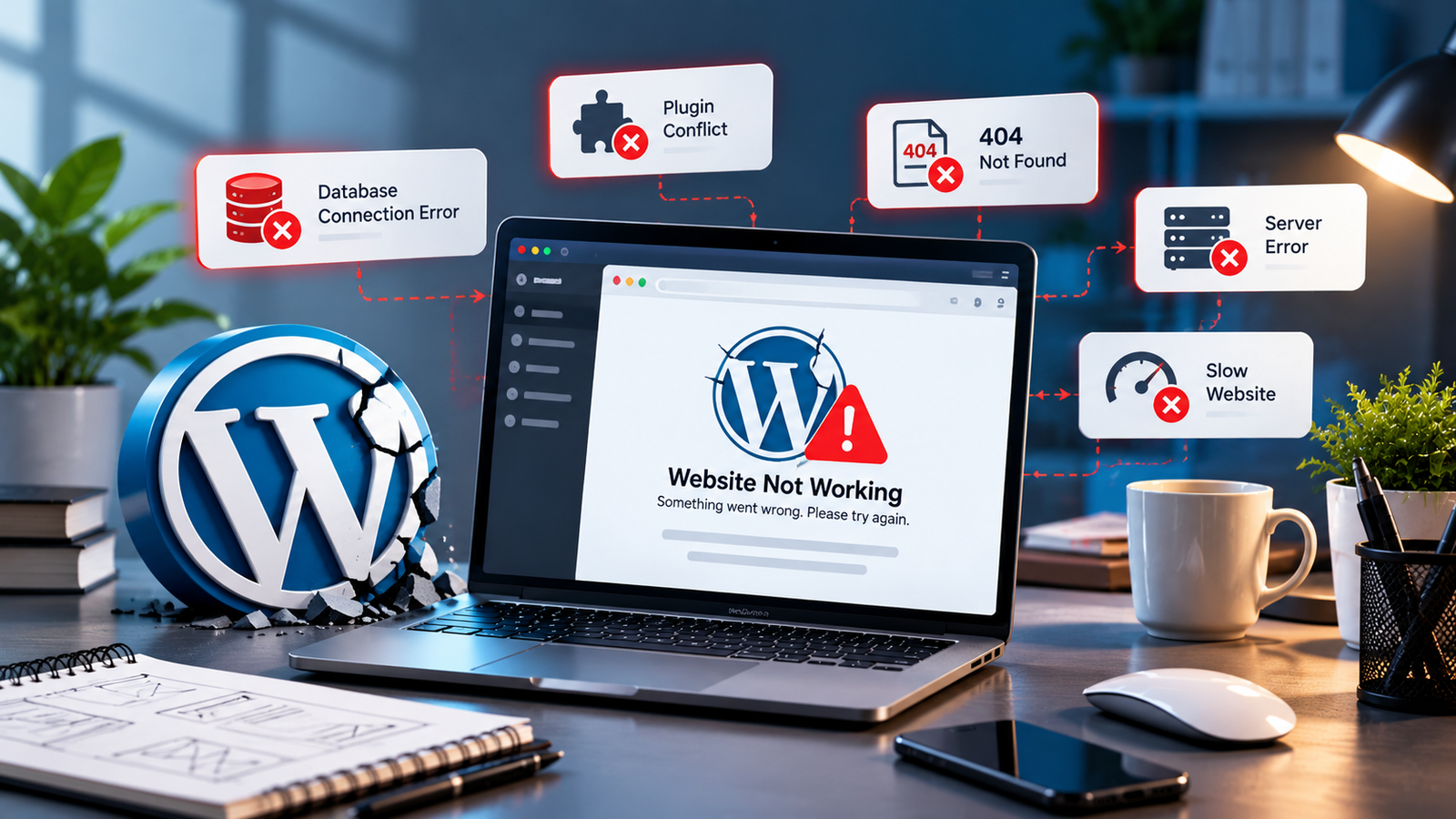WordPress Website Not Working? How to Fix it WordPress Website Not Working? How to Fix it